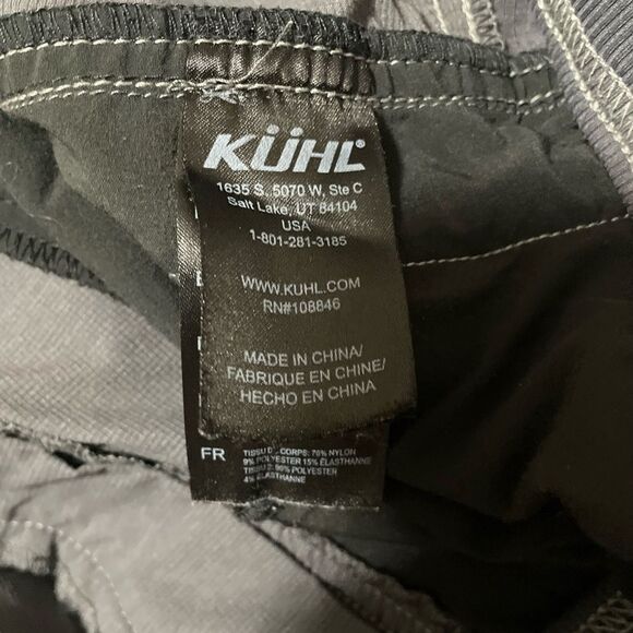 KUHL Avengr  Gray Lightweight Ripstop Stretch Hiking Outdoors Pants Men's Sz 42 - Picture 4 of 8